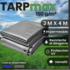 GENERICO - Lona Impermeable Multiusos Tarpmax 150g 3x4m