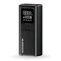 INNOVA - Compresor Aire Portatil Movisun 150psi Pantalla Powerbank Carro Moto Bicicleta