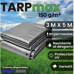 GENERICO - Lona Impermeable Multiusos Tarpmax 150g 3x5m