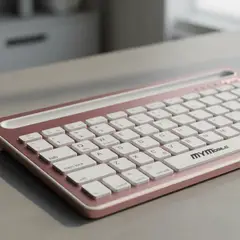 MYMOBILE - Teclado Bluetooth Inalámbrico Con Soporte Estructura Metálica