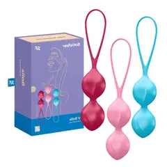 SATISFYER - X3 Bolas Chinas Vaginales Kegel Estimulación Vaginal