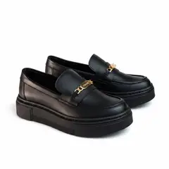 HACHE SHOES - Zapatos Tipo Mocasín Hombre Negro Casual Formal