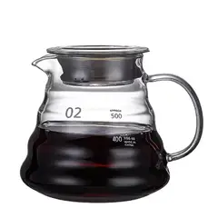 MUNDO BEBE - Servidor De Café Jarra Vidrio Server Para Métodos 500ml Color Transparente