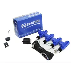 NEMESIS - Kit Bloqueo Central Universal 4 Puertas + Alarma Para Carro Gold Pro