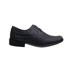 GENERICO - Zapato Formal Puntudo Negro Amarrar Hombre