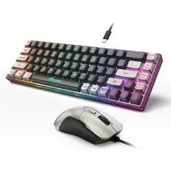 GENERICO - Combo Teclado y Mouse Geodmaer 65% RGB Gaming Compacto