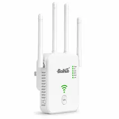 GENERICO - Repetidor WiFi 300Mbps Con 4 Antenas Y Modo Router