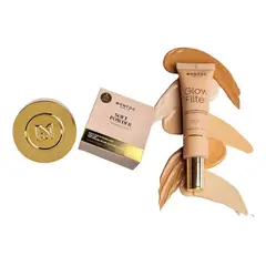 MONTOC MAKEUP - Base De Maquillaje Alta Cobertura Polvo Suelto Traslucido 30