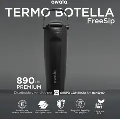 OWALA - Freesip Termo Botella Acero Inoxidable 890ml