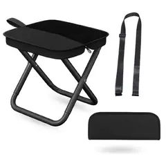INNOVA - Silla Plegable Camping Portátil 100kg Banco Pesca Picnic