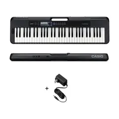 CASIO - Combo CT-S300 Teclado sensible base doble estuche semiduro adaptador pedal