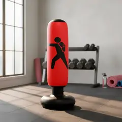 VITTORIA - Saco Boxeo Inflable 160cm Tula Box De Pie Soporte Para Casa