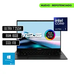 ASUS - PORTATIL ZENBOOK INTEL CORE ULTRA 7 255H - RAM 16GB LPDDR5X - 1TB SSD - 14 OLED - WIN11