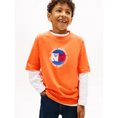 TOMMY HILFIGER - Camiseta con Para Niño logo gráfico