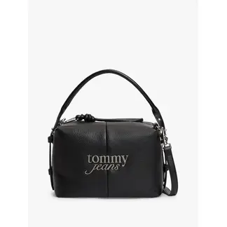 TOMMY HILFIGER - Bolso negro cruzado para cámaras con logo