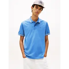 TOMMY HILFIGER - Polo de corte regular ribeteado con logo