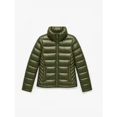 TOMMY HILFIGER - Chaqueta verde ligera packable con logo