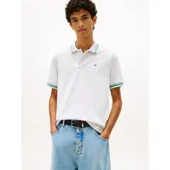 TOMMY HILFIGER - Polo de corte regular ribeteado con logo