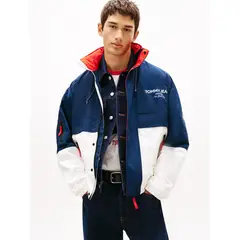 TOMMY HILFIGER - Cortavientos oversize color block