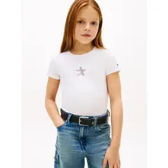 TOMMY HILFIGER - Camiseta extra Para Niña slim con logo de estrella