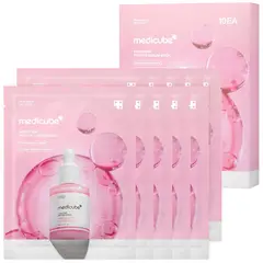 MEDICUBE - PDRN Pink Peptide Ampoule Mask 10 Mascarillas