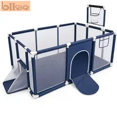 U BUY - Corral Seguridad Bebes Con Aro De Basket 180cm Azul