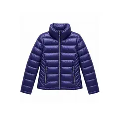 TOMMY HILFIGER - Chaqueta azul ligera packable con logo