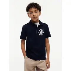 TOMMY HILFIGER - Polo multicolor Para Niño con Cierre de cremallera con logo script
