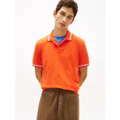 TOMMY HILFIGER - Polo de corte regular ribeteado con logo