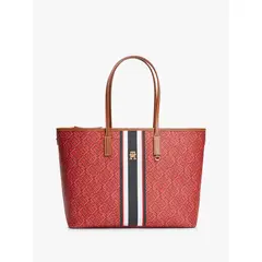 TOMMY HILFIGER - Bolso rojo tote Signature Monoplay