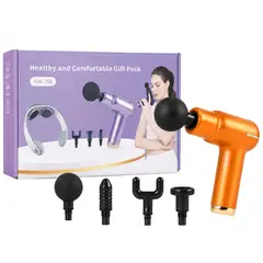 GENERICO - Pistola De Masaje Mini USB Facial y Corporal Recargable 5 Velocidades Alivio Muscular