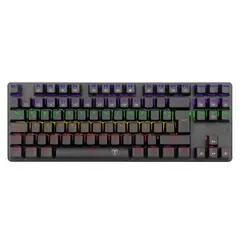 T-DAGGER - Teclado Gamer Bora Rainbow T-TGK313-BL Alámbrico Negro