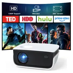 OEM - Mini proyector, proyector de película portátil 200 pulgadas