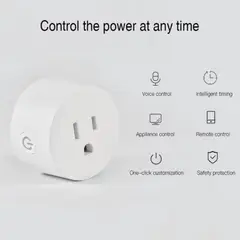 GENERICO - Enchufe Inteligente Smart Plug Zigbee Con Medidor Potencia