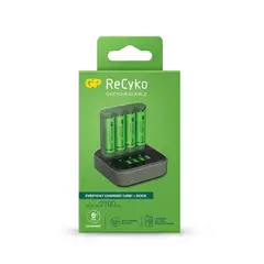 GP - Cargador Usb Batteries B521 Dock Con 4 Pilas Aa De 2100 M