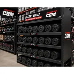 DEPORTES CBM - DISCOS PARA PESAS ESTANDAR DISCOS DE 5 LIBRAS PARA BARRAS MANCUERNAS