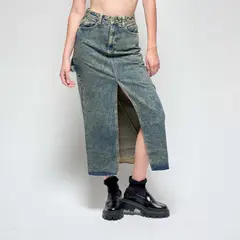 LA BLOOM CLOTHING - LAYLA DENIM LONG SKIRT