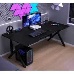 GENERICO - Escritorio De Mesa Gamer Premium Amplio Y Multifuncional