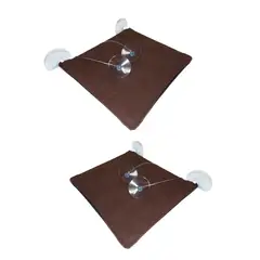 HALLY PET - Dos Hamacas Ventana Vidrio Marron
