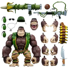 TORTUGAS NINJA - Guerrilla Gorilla Figura TMNT Super 7 22cm