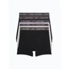 CALVIN KLEIN - Pack multicolor de 5 bóxers de algodón elástico para niño