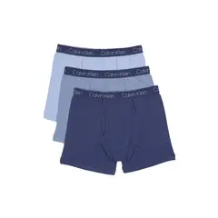 CALVIN KLEIN - Pack azul de 3 bóxers brief para niño