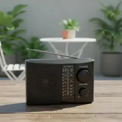 GENERICO - Radio Portátil Recargable Bluetooth FM AM SW Con USB