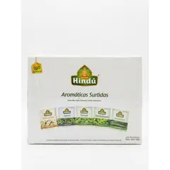 HINDU - Aromáticas Surtidas Hindú X 100 Bolsitas