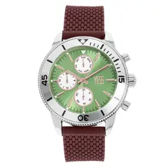 YESS - Reloj Marron Pantalla Verde Para Caballero Y23018-05