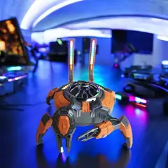 ENJOY - Parlante Bluetooth Cangrejo Nave Espacial Mecánico Naranja