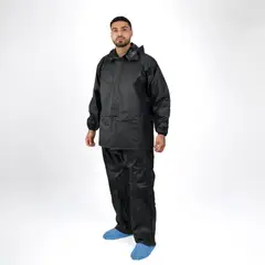 XECURO - Impermeable de PVC con Zapatos y Capucha Azul 2XL - SKU17485