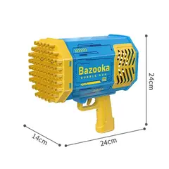 GENERICO - Lanzador de Burbujas Automática Cohete Espacial Luces Led Batería Recargable para Niños