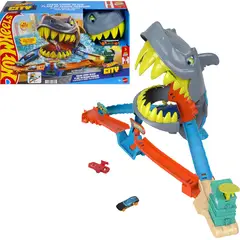 MATTEL - Pista De Juguete Tiburón Hot Wheels Multicolor