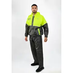 XECURO - Impermeable PVC XR-2324 Dos Piezas Verde-Neón 2XL - SKU12861